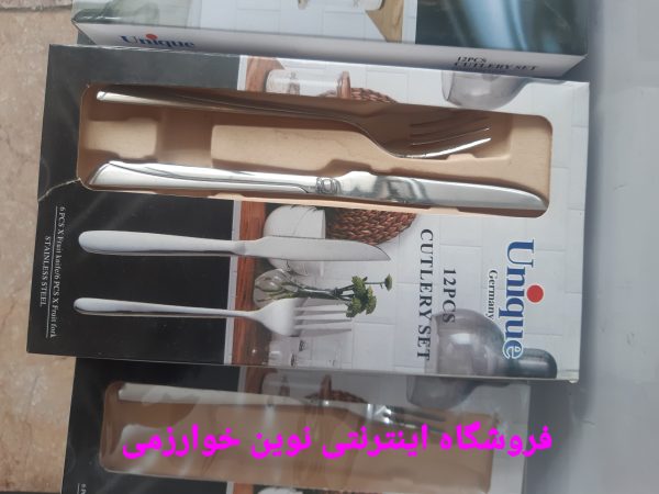 کارد چنگال تمام استیل میوه خوری 12عددی مدل یونیک